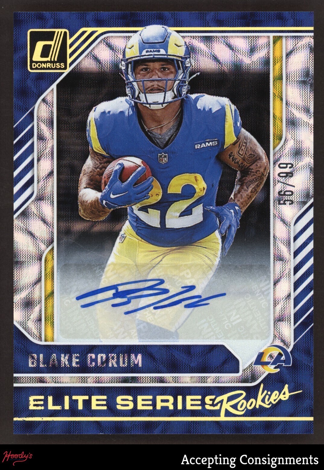 2024 Donruss The Elite Series Rookies #5 Blake Corum RC ROOKIE AUTO 56/99