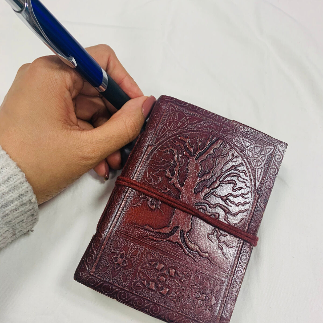 Ledertagebuch Lebensbaum