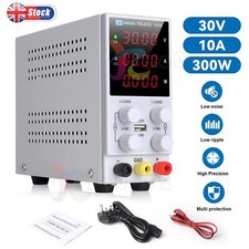 30V 10A ADJUSTABLE DC POWER SUPPLY DIGITAL FINE COARSE VARIABLE PRECISION LAB