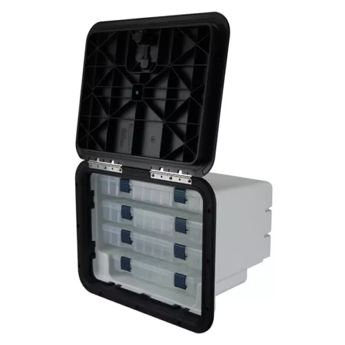 Tackle Box Fishing Tackle Storage Plano Trays x 4 Black New Boat Tackle Storage 