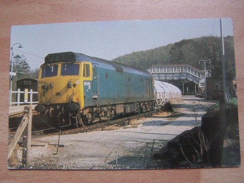 POSTCARD, TRAIN, DIESEL, CLASS 50, , NUMBER 50003, BODMIN, CHINA CLAY, VINTAGE - Picture 3 of 4