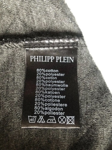 Philipp Plein Joggers Pants Medium Black Quilted with Roaring Lion Cat Print - Picture 11 of 12