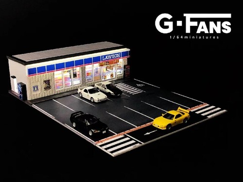 1:64 Diorama Kits Model Car Garage LED lighting City Parking Lot Scene Model Toy - Picture 24 of 93