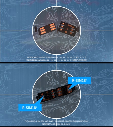 R-SIM 18+ Nano Déverrouiller RSIM Carte pour iPhone 14 13 Pro MAX 12 Pro IOS 16 - Zdjęcie 10 z 17
