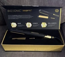 BIO IONIC Gold Pro Ceramic Straightening & Styling Iron 1”