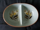 VINTAGE STANGL POTTERY "GOLDEN HARVEST" DIVIDED VEGETABLE BOWL