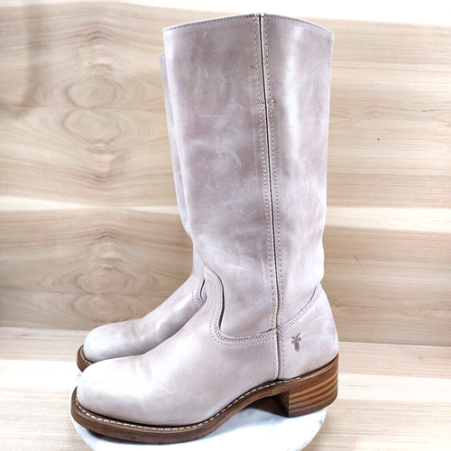 Vintage Frye Campus Boots Womens 9.5 M Light Purple 14L Square Toe RARE - Picture 5 of 13