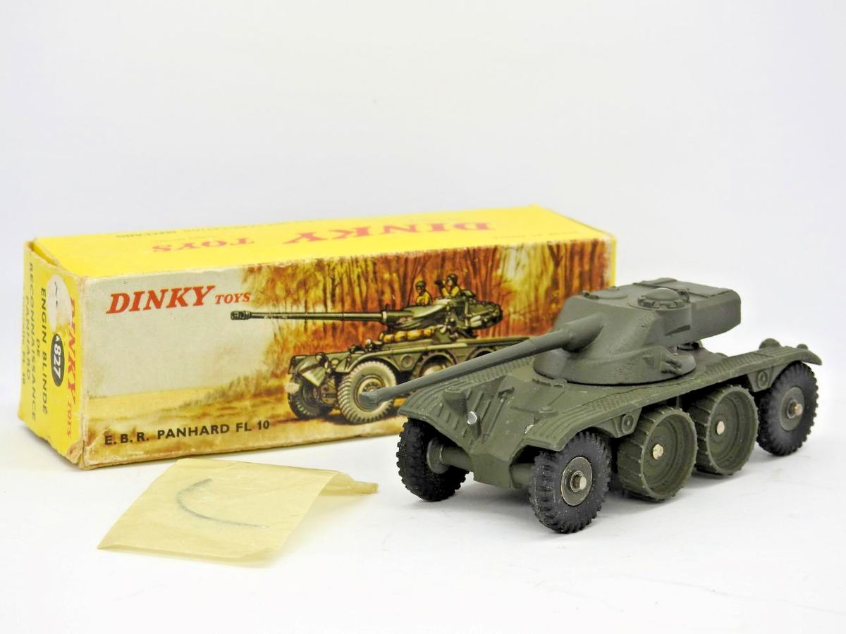 FRENCH DINKY TOYS BOXED No.827 E.B.R PANHARD FL10 ARMOURED
