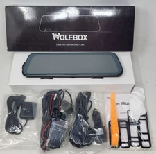 WOLFBOX G840H 12" 2.5K Mirror Dash Cam with Full Touch Screen Waterproof