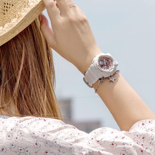 CASIO BABY-G WOMEN WATCH BA-130 BA-130-7A1 WHITE x ROSE GOLD 2-YEARS WARRANTY - Picture 11 of 12