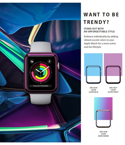 For Apple Watch Series 3 / 2 / 1 Case (38mm, 42mm) | Ringke Bezel Styling Cover - Picture 103 of 228