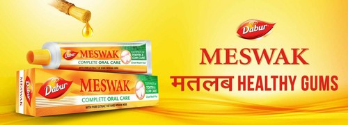 Dabur Toothpaste Meswak Red Babool Miswak Herbal Non Flouridated Dental Care - Picture 20 of 104