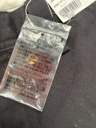 Pantalones chinos Uniqlo para hombre talla 29 negros calce ancho nuevos con etiqueta - Imagen 13 de 19