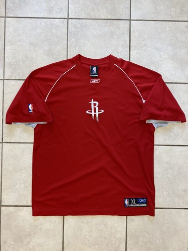 2004 Reebok Houston Rockets Autentica Maglietta Abbigliamento Team Warm Up NBA Uomo XL