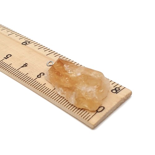 Necklace Raw Citrine Nugget Pendant Yellow Crystal Chakra Silver Plated Chain - Picture 118 of 138