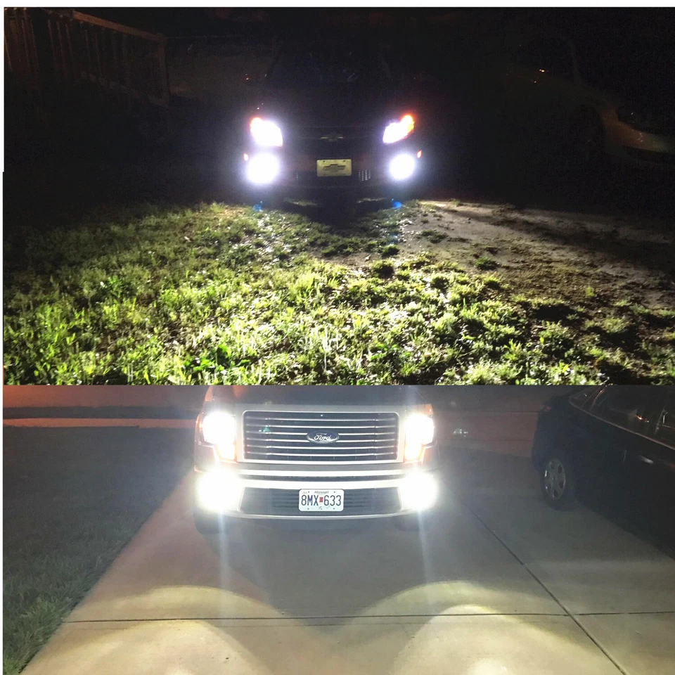 Actualización de bombilla de faro LED blanco Allá Lighting 9007, base en ángulo apta para espacio pequeño Foto 4 de 4