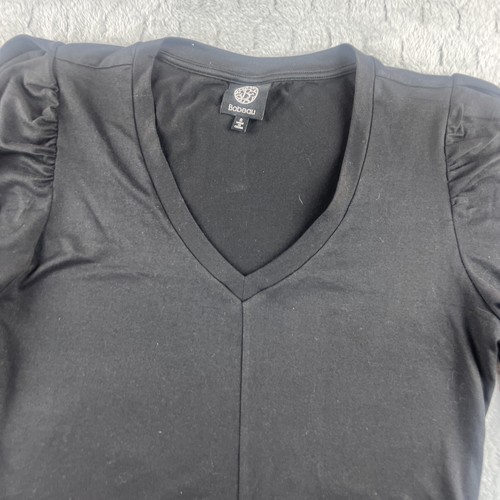 Stitch Fix Bobeau 3/4 Length V Neck Black Shirt Women's Size Small - Picture 2 of 6