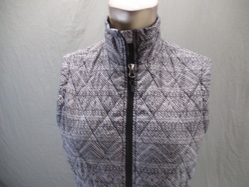 Marmot Size XS Womens Gray Full Zip Stand Collar Zip Pocket Quilted Vest 951 - Picture 2 of 9