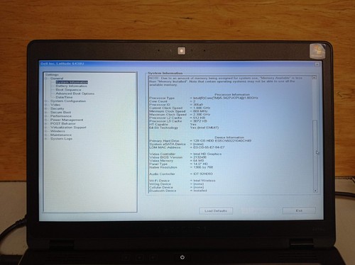 Dell Latitude E6430u Core i5-3427U 2.3 GHz 4 GB RAM NO HDD 14" Parts 89LDBW1 - Picture 6 of 15