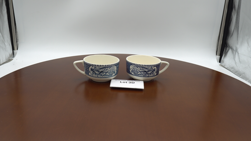 Vintage Royal China CURRIER e IVES Azul/Blanco Runaway - Lote de 2 (Seleccionar Lote) - Imagen 14 de 22