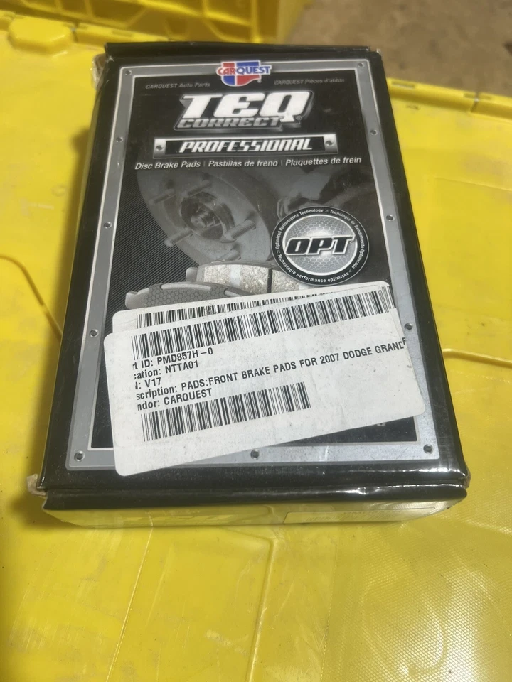 Kit de pastillas de freno delanteras CARQUEST Dodge Grand Caravan Chrysler Town & Country Foto 2 de 2