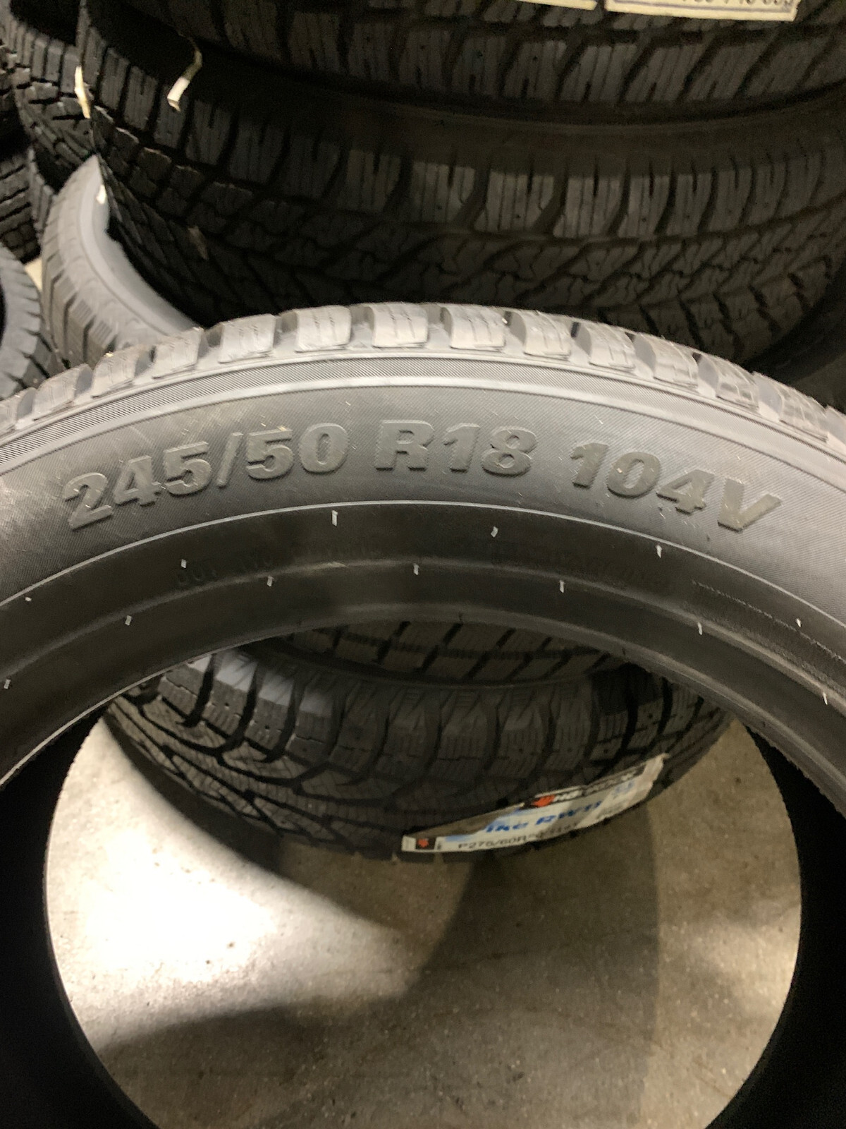 1 New 245 50 18 Kumho Winter Craft WP72 Snow Tire | eBay