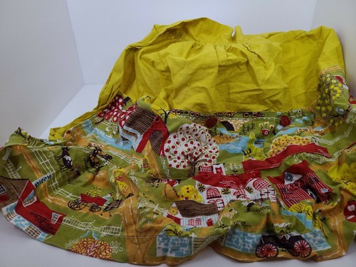 Waist Apron Adult Residential Scene House Trees Train Car Boat Water with Pocket - Picture 3 of 7