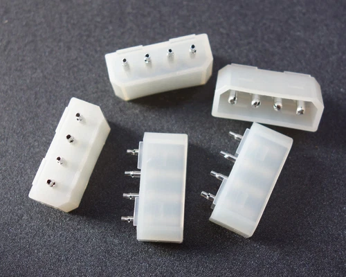 5x Molex 4 Pin Pins Computer Power Connector PCB Straight Socket for Hard Drive