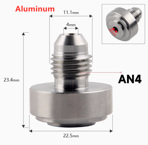 Adattatore tubo flessibile 4AN 6AN 8AN 10AN 12AN maschio saldatura su raccordo olio combustibile 1 pz - Foto 13 di 22
