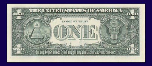 1967 1954 Tombstone Date Note Fancy Serial Number One Dollar Bill Crisp UNC - Picture 8 of 11