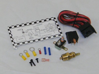 60 AMP Electric Fan Relay Temp Switch Wiring Harness | eBay