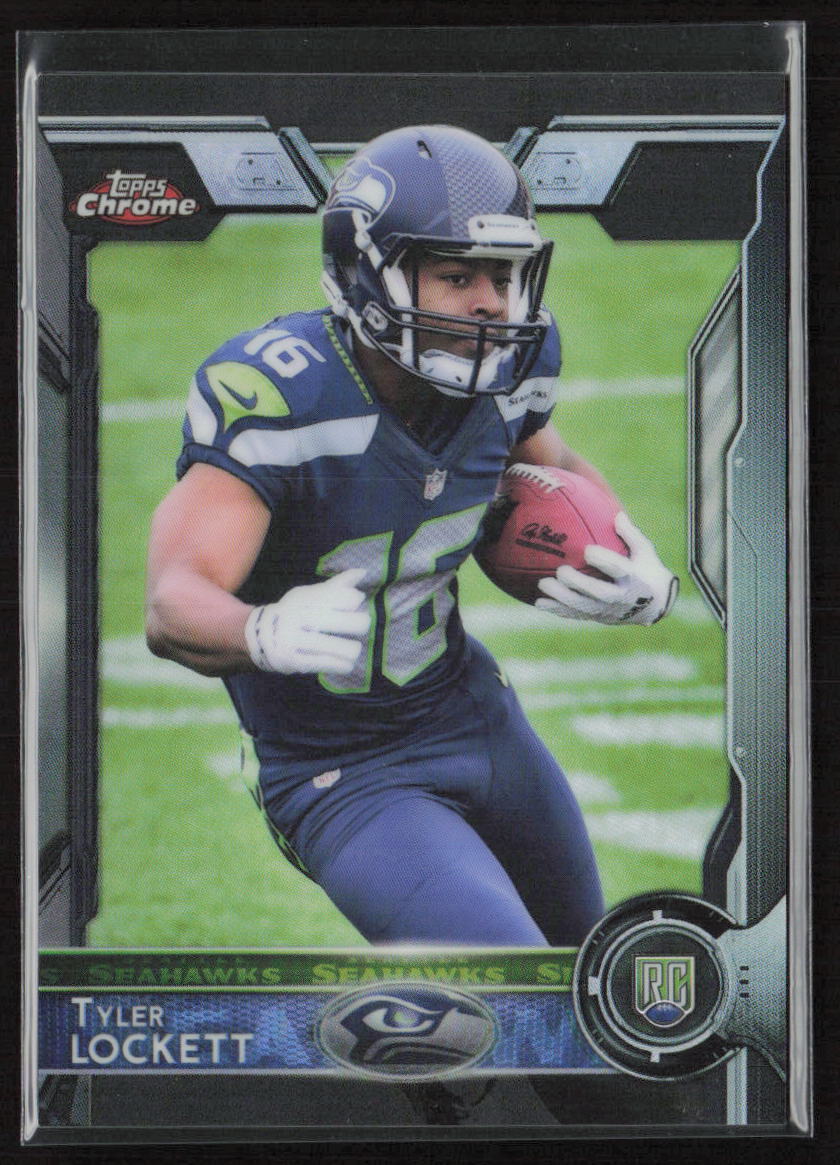 2015 Topps Chrome Black Refractor #/299 Tyler Lockett #178 Rookie Seahawks