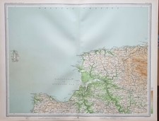 1903 ANTIQUE MAP ENGLAND & WALES LUNDY BIDEFORD ILFRACOMBE EXMOOR BARNSTAPLE