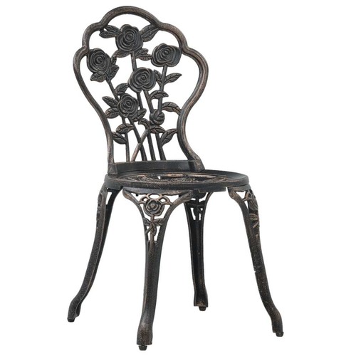 vidaXL 3 Piece Bistro Set Cast Aluminium - Picture 8 of 11