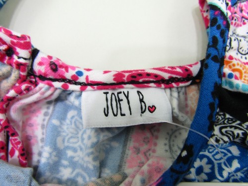 Joey B Romper One Piece Suit Girls XL Black/Multi Floral Paisley Fringe NWT - Picture 2 of 10
