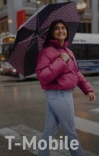 T-Mobile Tuesdays Black Foldable Umbrella Brand New