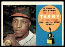 1960 Topps Baseball Willie Tasby Baltimore Orioles #322