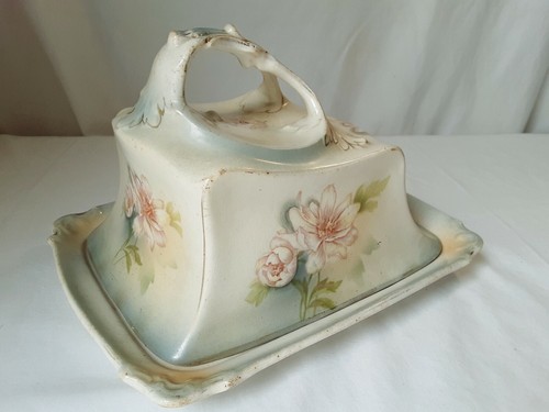 Antico piatto formaggio piatto coperto Ford & Sons Sanford Ware 1930 Inghilterra - Foto 12 di 12