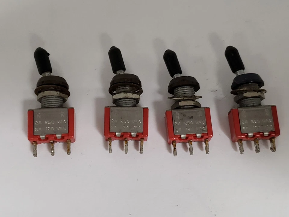 C & K 7101 MINIATURE TOGGLE SWITCH ON-ON SPDT 2A 250VAC 5A 120VAC (LOT OF 4) - Image 2 of 4