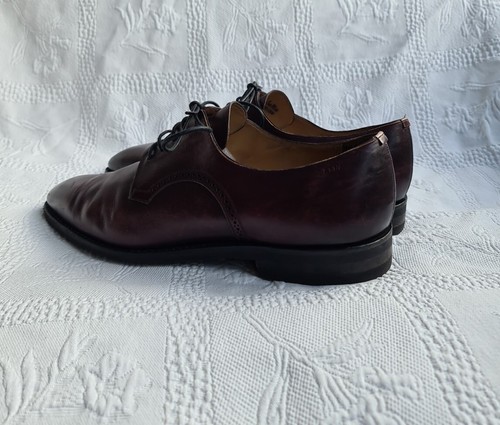 Bally Scribe Switzerland Mens Burgundy Leather Dress Shoes. Size UK 9E/US 10D. - Picture 12 of 19
