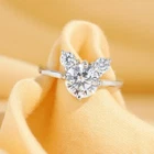 14K White Gold Plated 2Ct Lab-Created Diamond Mickey Mouse Engagement Ring