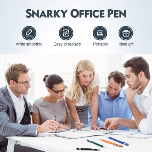 Snarky Office Pens Funny Ballpoint Pens Motivational Rude Quotes Pen Vibrant ... - Picture 6 of 6