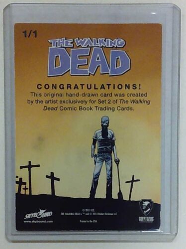 JUEGO DE TARJETAS DE BOCETO DE CÓMIC WALKING DEAD 2: MICHONNE MOTHBOT GL03 - Imagen 2 de 2
