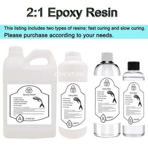 Epoxy Resin 2:1 Bulk Coating Resin Super Clear Resin River Table Casting Art AU - Picture 4 of 31