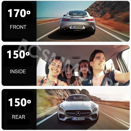 HD Pantalla Táctil Coche Dash Cam DVR Grabadora de Conducción GPS Navegación Monitor de Estacionamiento - Imagen 9 de 24