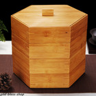 Bamboo Box For Pu'er Tea Cake Canister Jar For Loose Tea Multi-functional Box