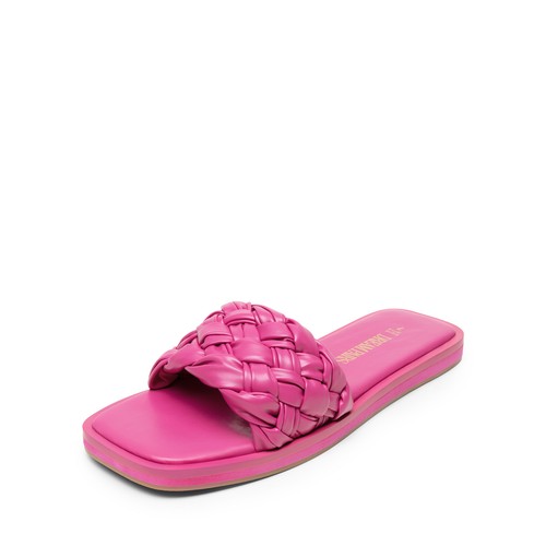 Women Slide Sandals Square Toe Flat Sandals Slip On Vacation Summer Casual Shoes - Picture 6 of 37