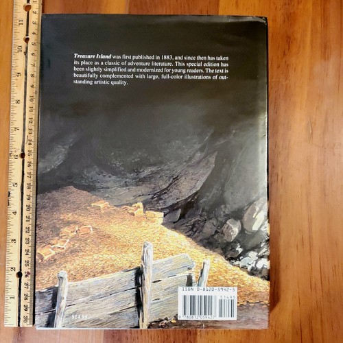 Treasure Island Stevenson 8x11 Full Color Art ILLUSTRATED Read to KIDS HC Jacket - Bild 4 von 7