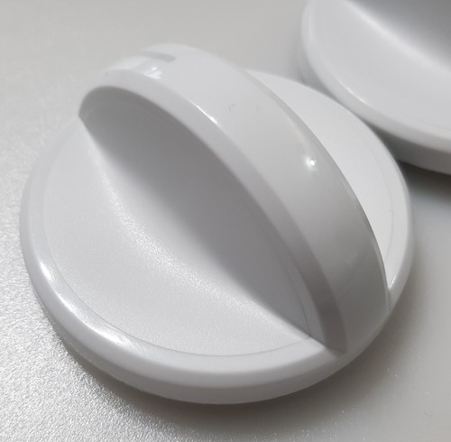 Whirlpool Electric Range Infinity Knob Set of 4 White with Gray Line PN: 9757132 - Picture 8 of 11