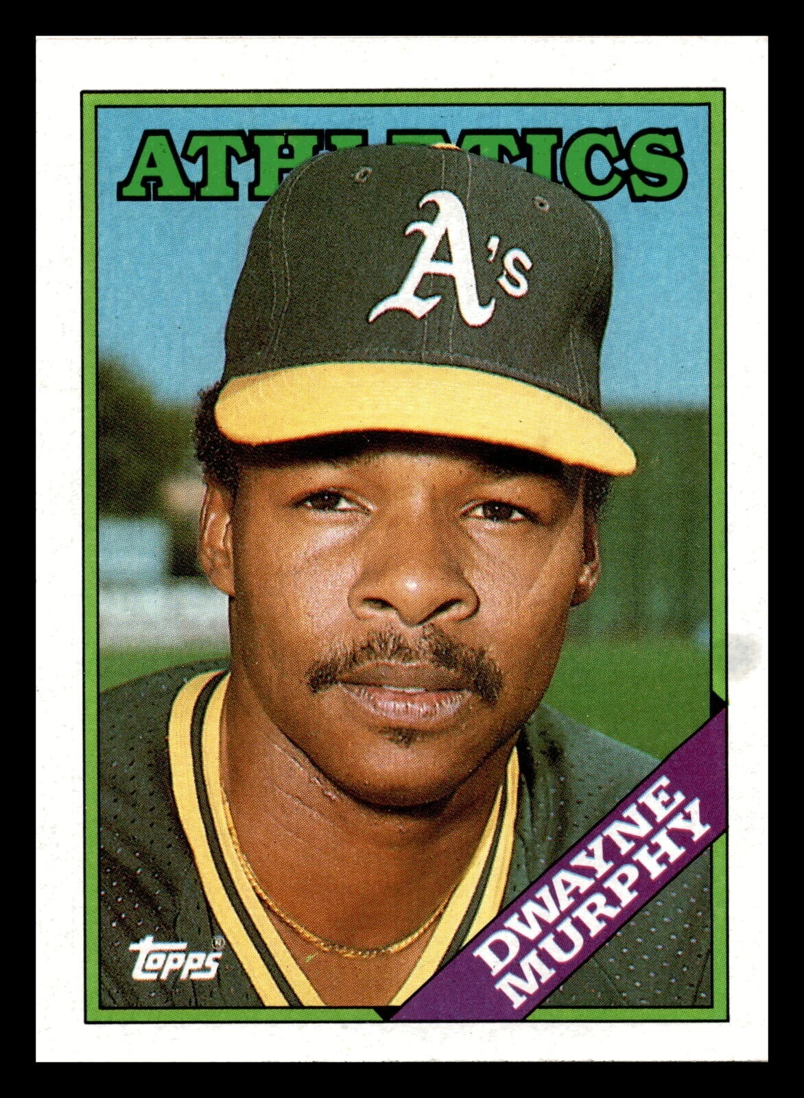 1988 Topps  #424  Dwayne Murphy    Outfield    Oakland Athletics FREE shipping